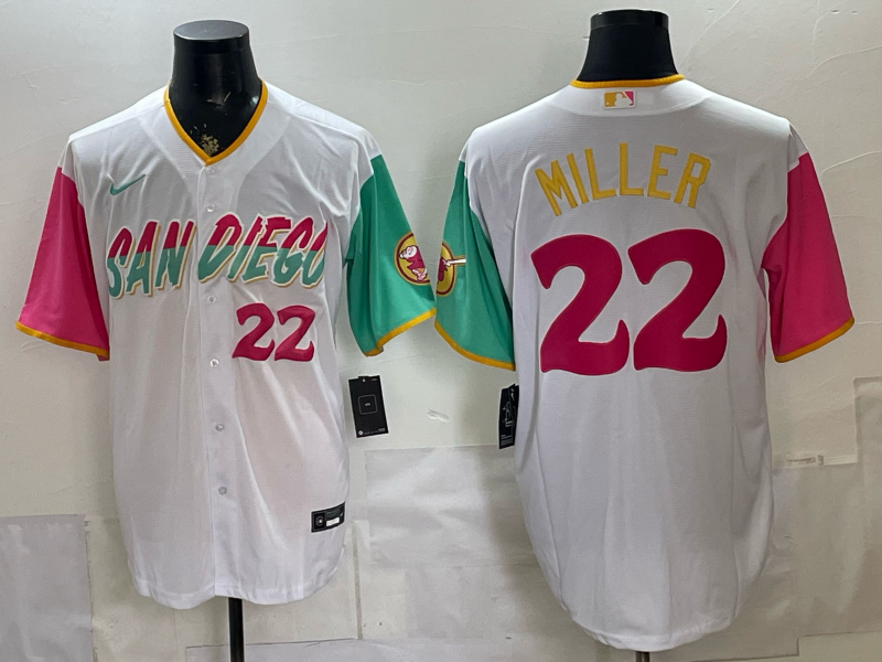 Men San Diego Padres #22 Miller white Nike 2026 MLB Jersey 0528002